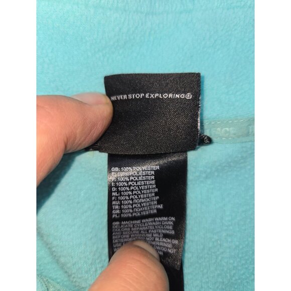 The North Face Womens Full-Zip Fleece Jacket Small Teal - Picture 6 of 8